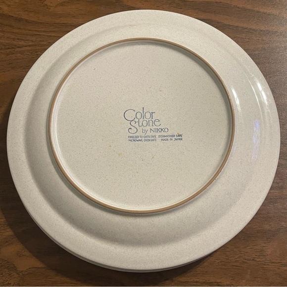 Nikko China Color Stone Sunmist Dinner Plates- Set of 3 - Picture 5 of 7